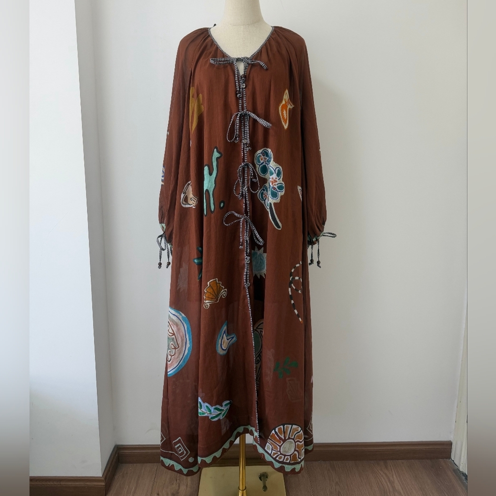 Alemais x LRNCE Laurence ramie and cotton maxi dress - Picture 6 of 11